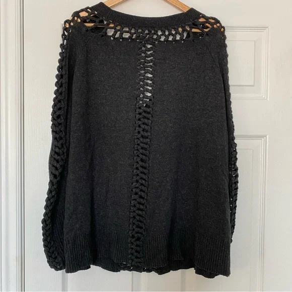 AllSaints Laurentia Braided Cardigan Size 12 - Picture 6 of 12